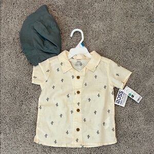 Carter’s Kids Cream Cactus Print Shirt